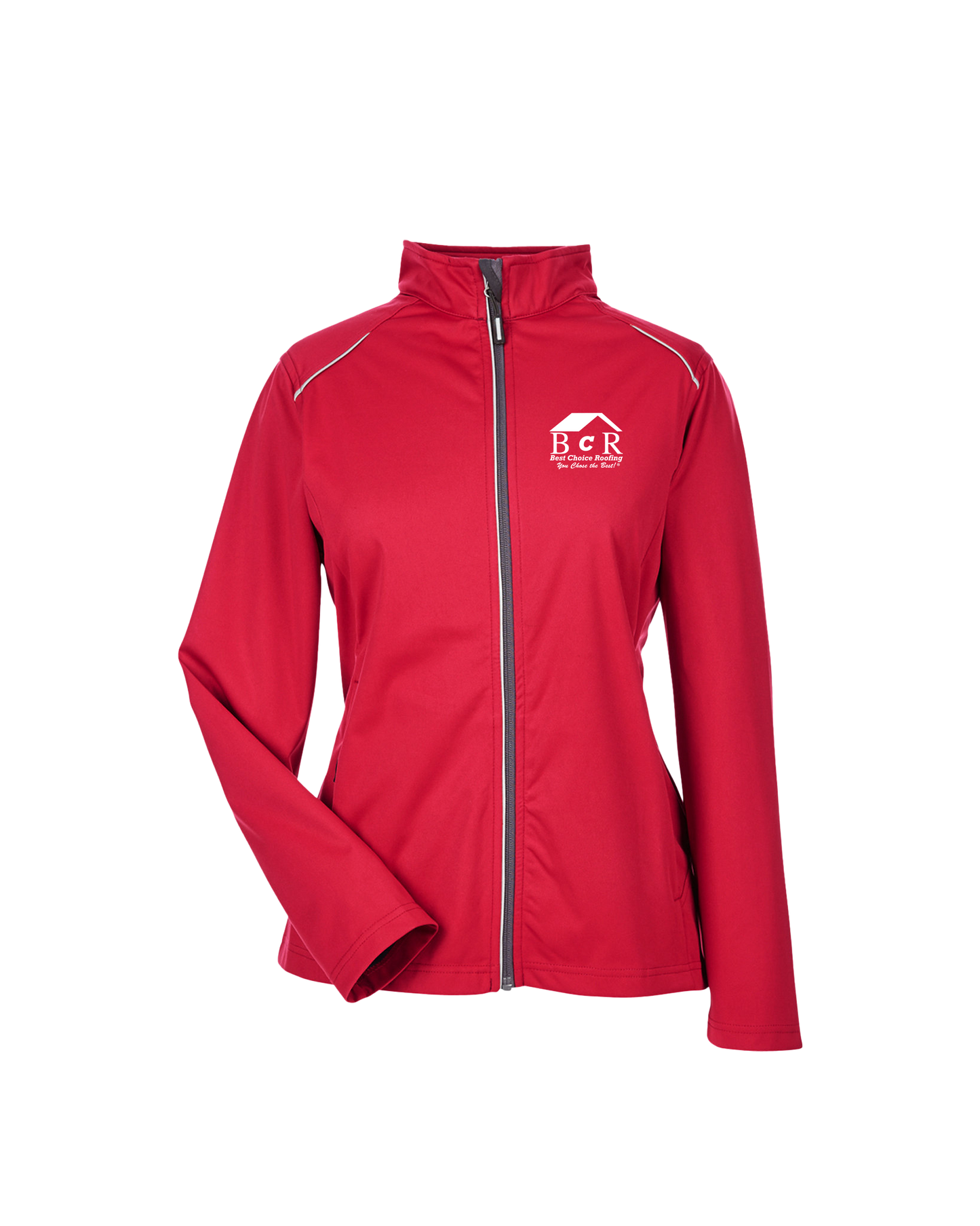 BCR Ladies' Techno Lite Three-Layer Knit Tech-Shell - Red