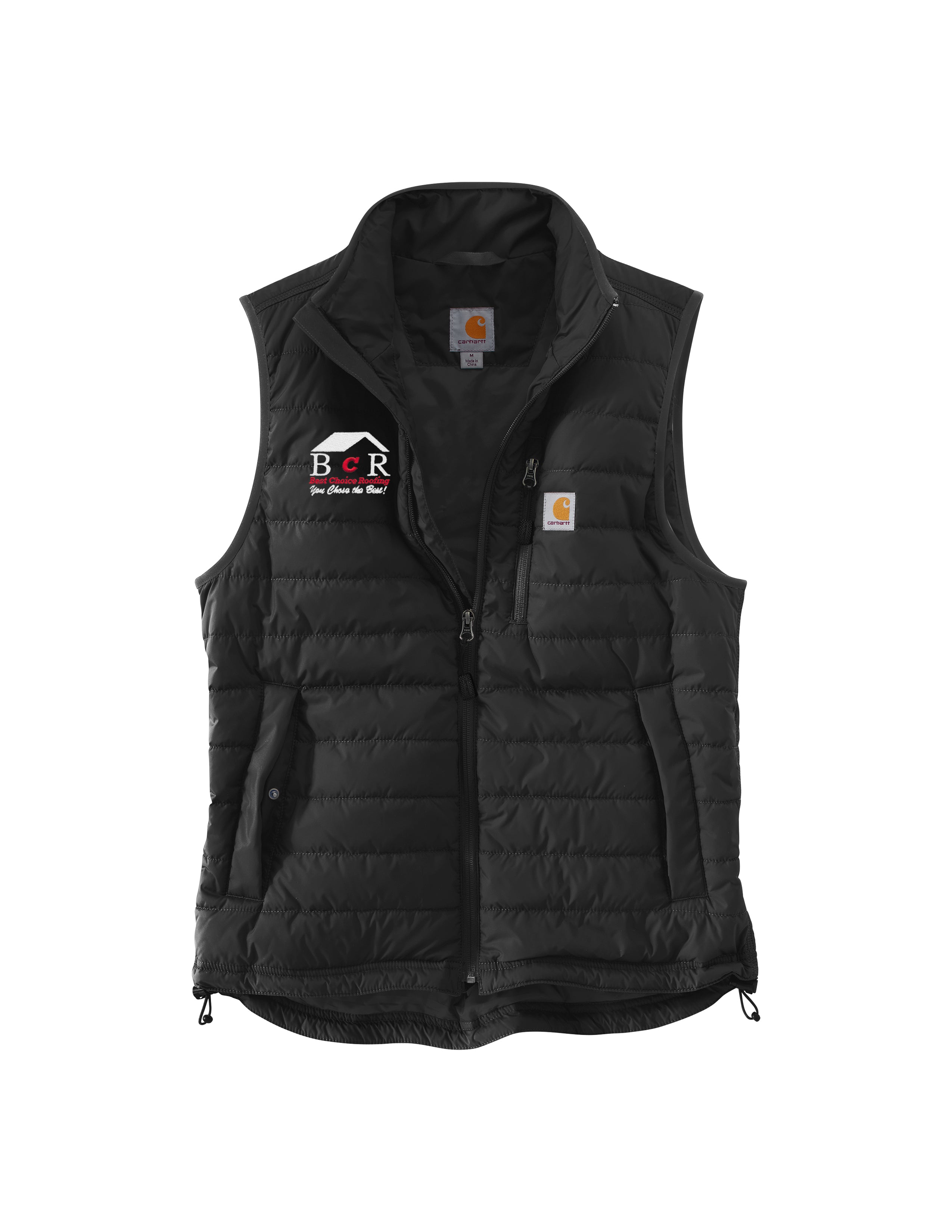 BCR Black Carhartt Vest Limited Inventory Best Choice Roofing