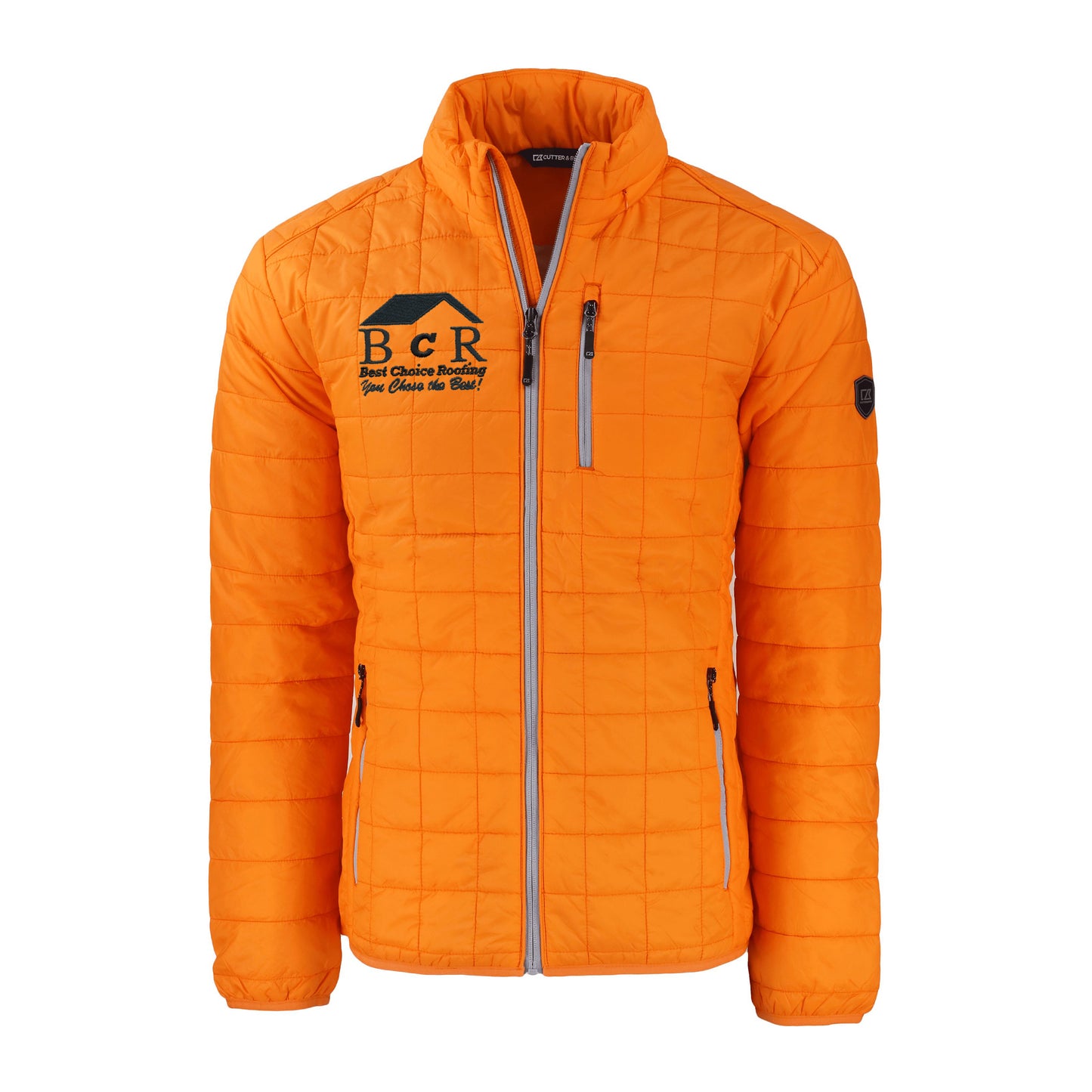 BCR Cutter & Buck Rainier PrimaLoft® Mens Eco Insulated Full Zip Puffer Jacket