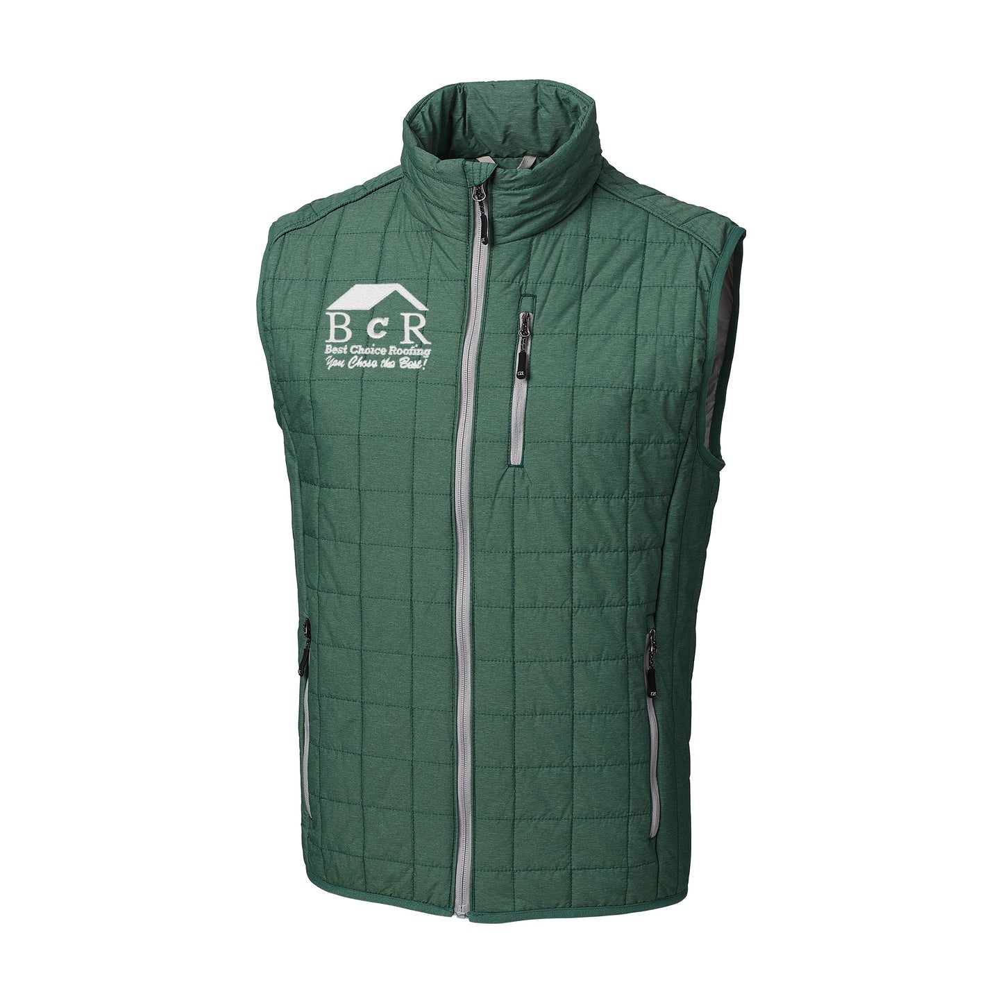 BCR Cutter & Buck Rainier PrimaLoft® Mens Eco Insulated Full Zip Puffer Vest