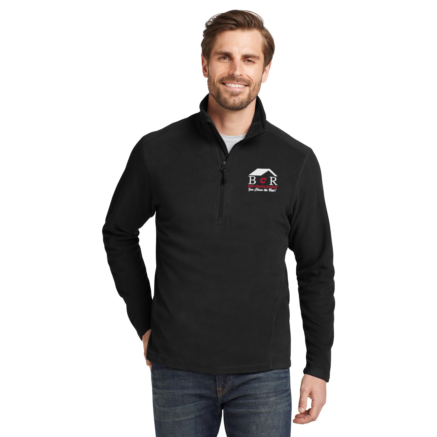 BCR Eddie Bauer®1/2-Zip Microfleece Jacket