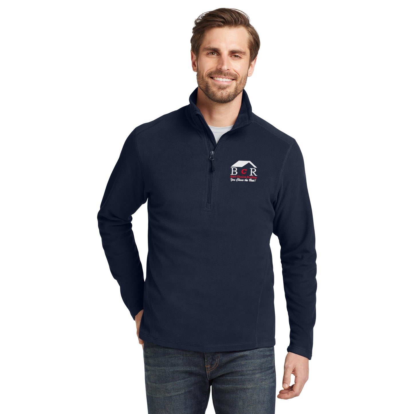 BCR Eddie Bauer®1/2-Zip Microfleece Jacket