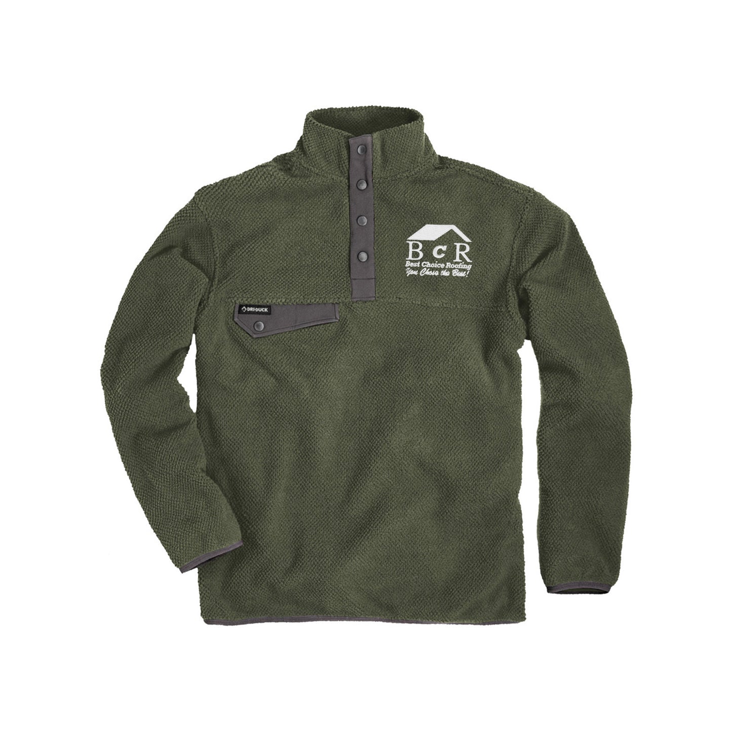 BCR Dri Duck Men's Brooks Sherpa Fleece Pullover