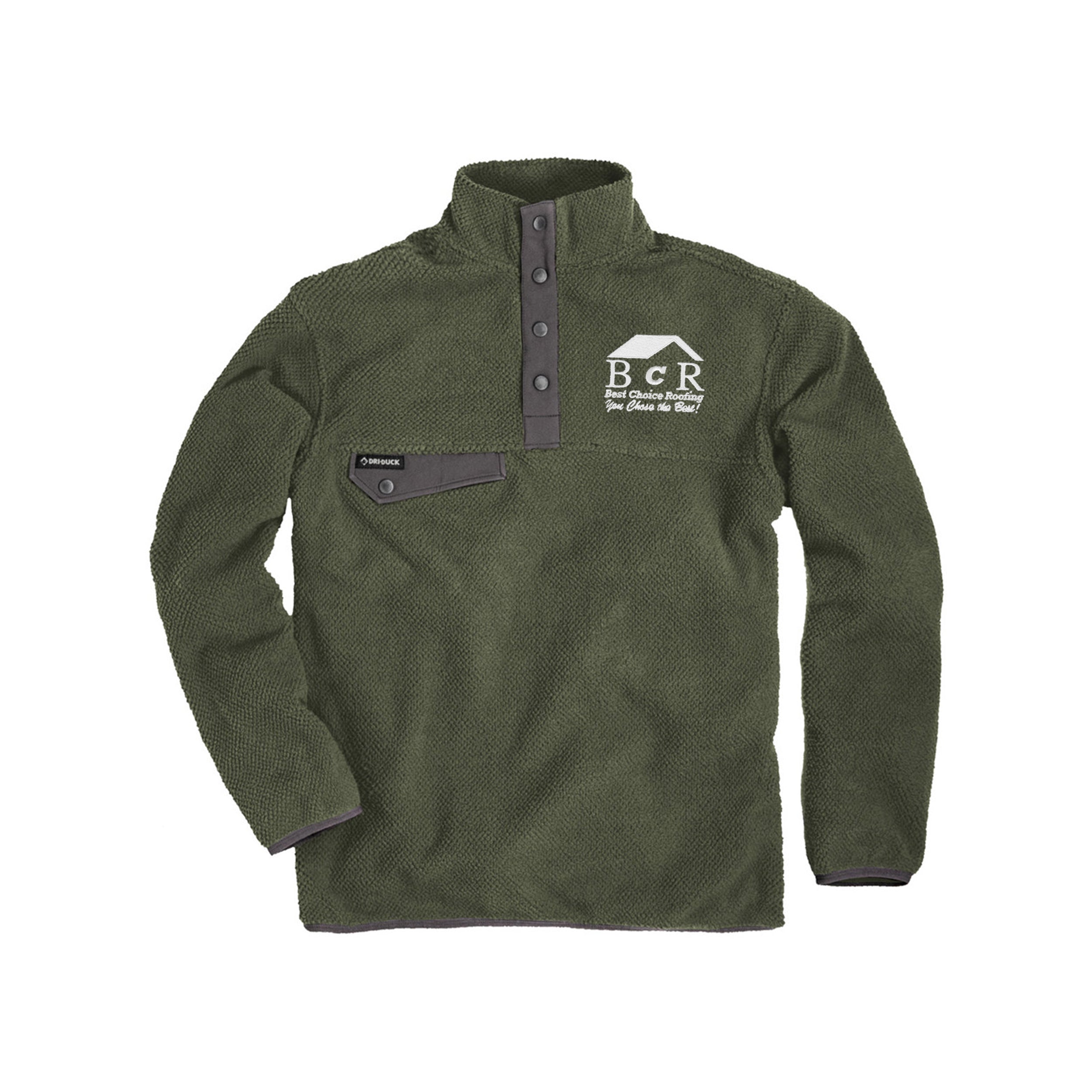 BCR Dri Duck Men's Brooks Sherpa Fleece Pullover - Limited Inventory