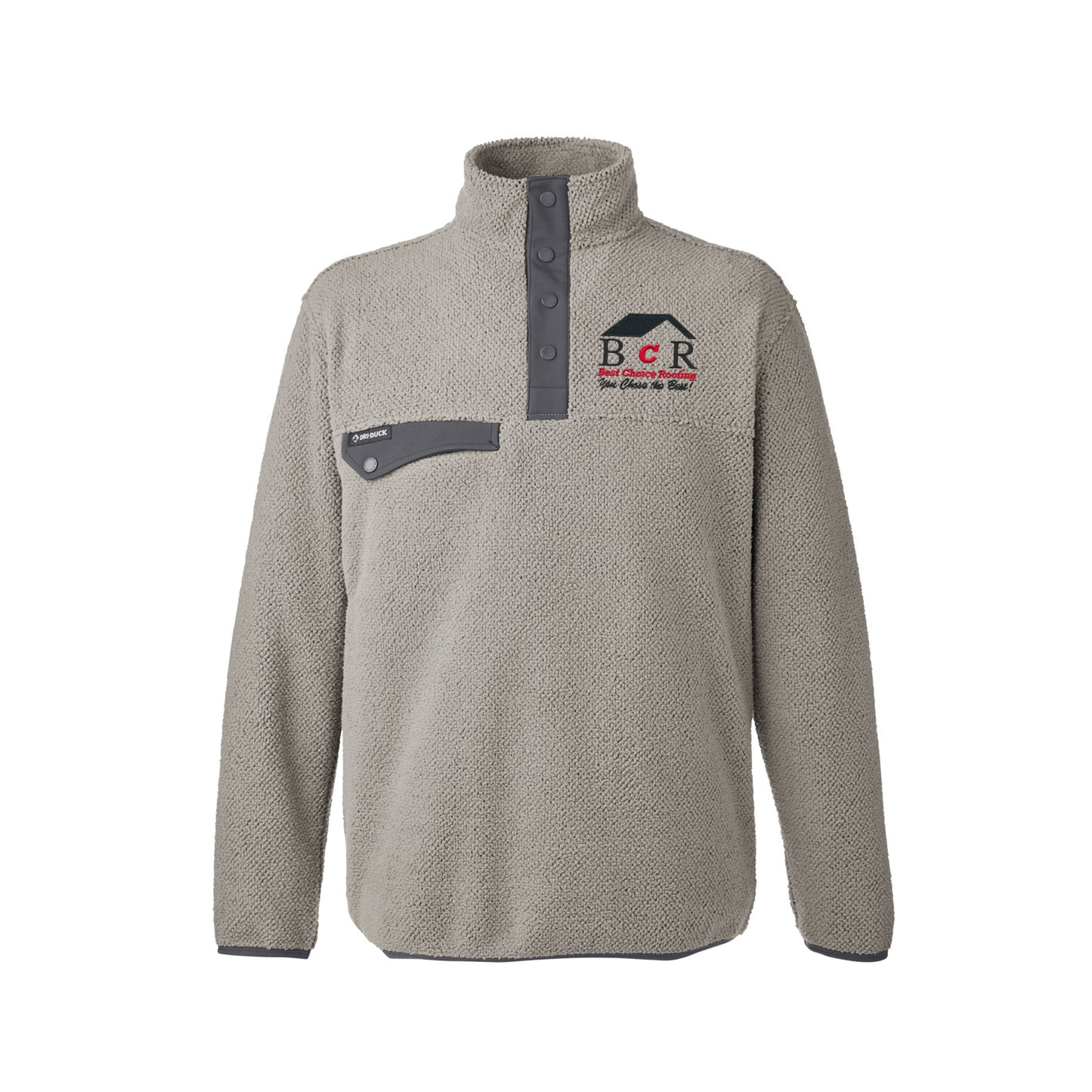 BCR Dri Duck Men's Brooks Sherpa Fleece Pullover