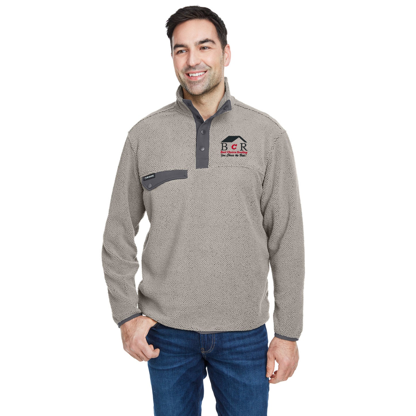 BCR Dri Duck Men's Brooks Sherpa Fleece Pullover