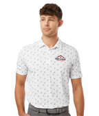 BCR Adidas Ultimate365 Mesh Print Polo White