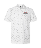 BCR Adidas Ultimate365 Mesh Print Polo White