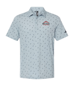 BCR Adidas Ultimate365 Mesh Print Polo Blue