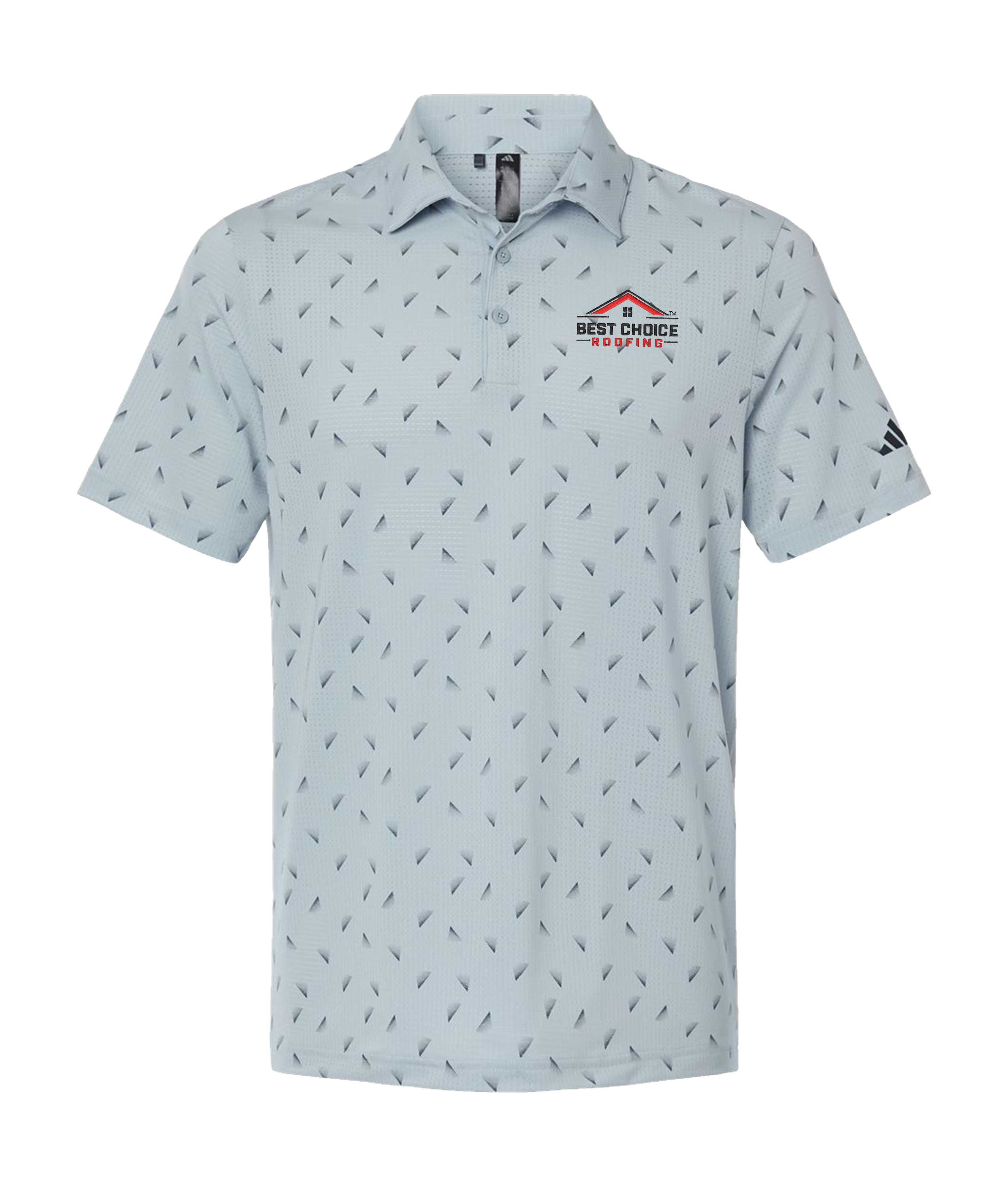 BCR Adidas Ultimate365 Mesh Print Polo Blue