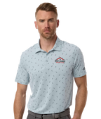 BCR Adidas Ultimate365 Mesh Print Polo Blue