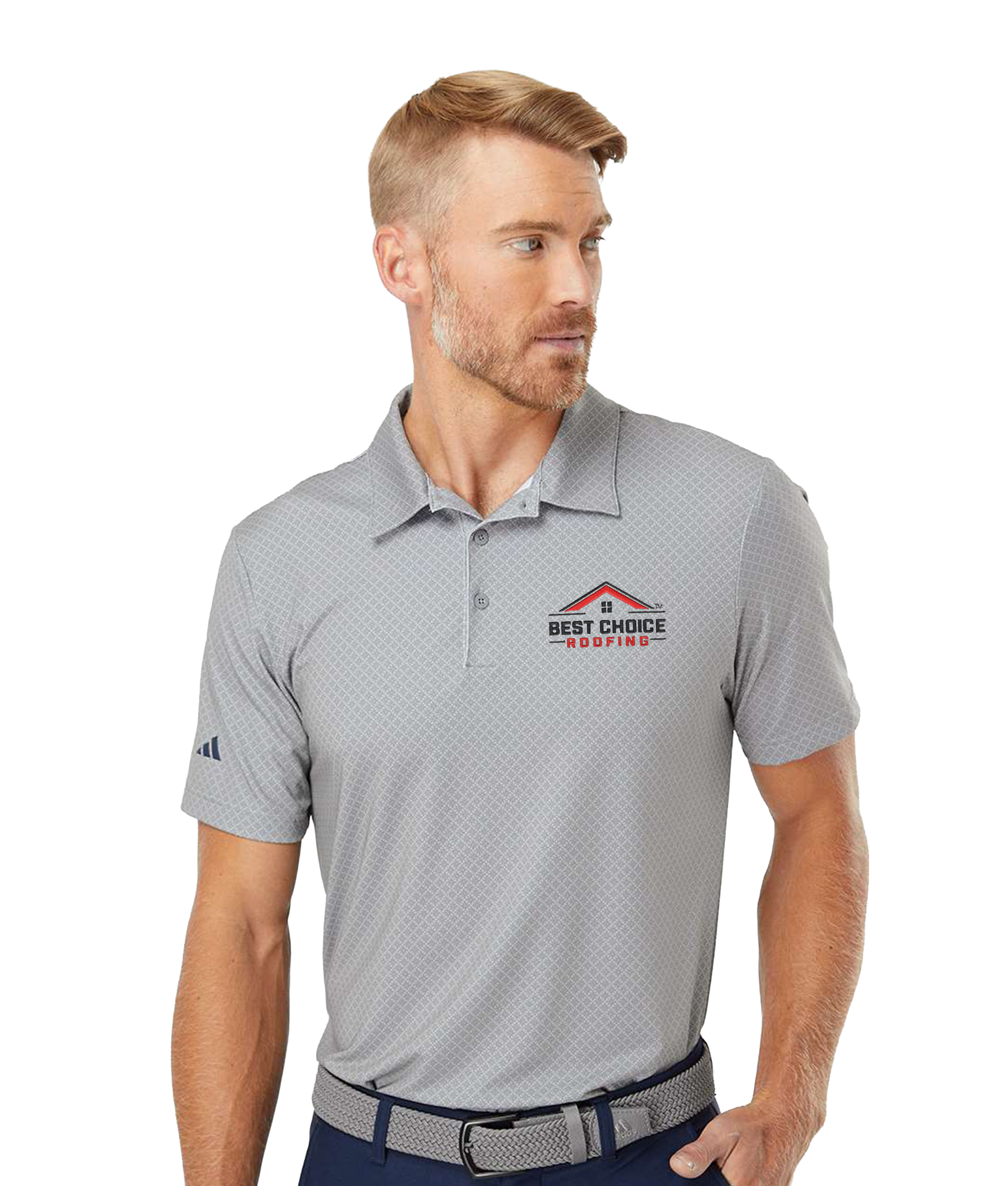 BCR Adidas Diamond Dot Print Polo