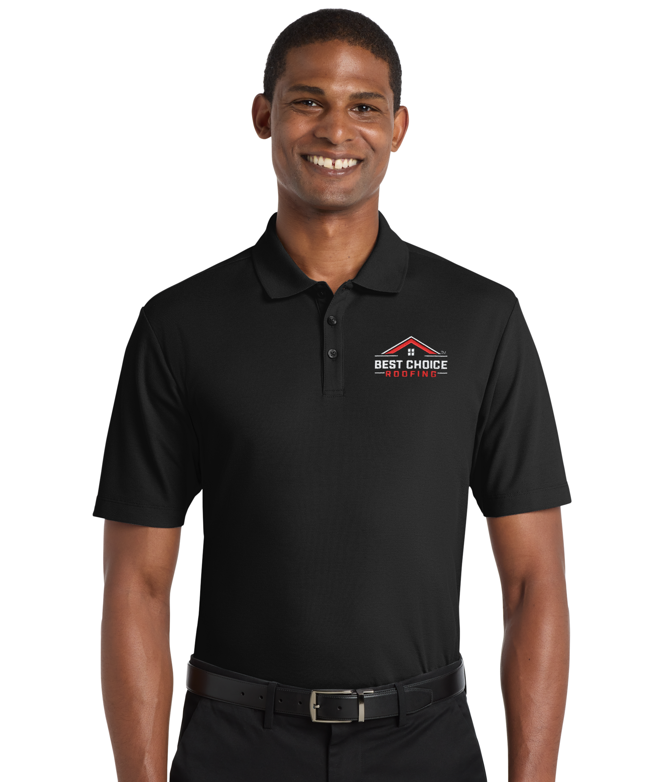 Men's Black SuperPro React Polo