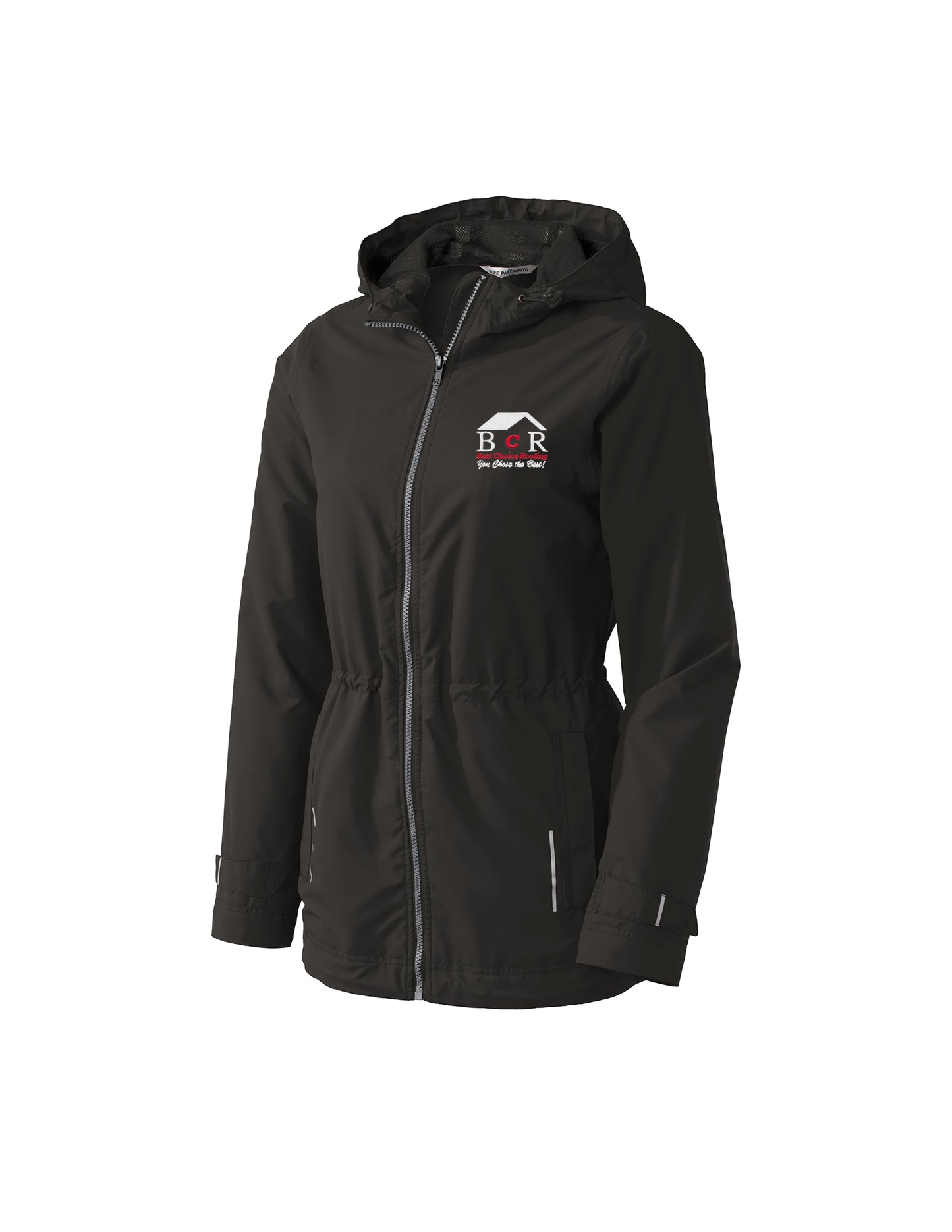 BCR Ladies Black Port Authority Rain Jacket