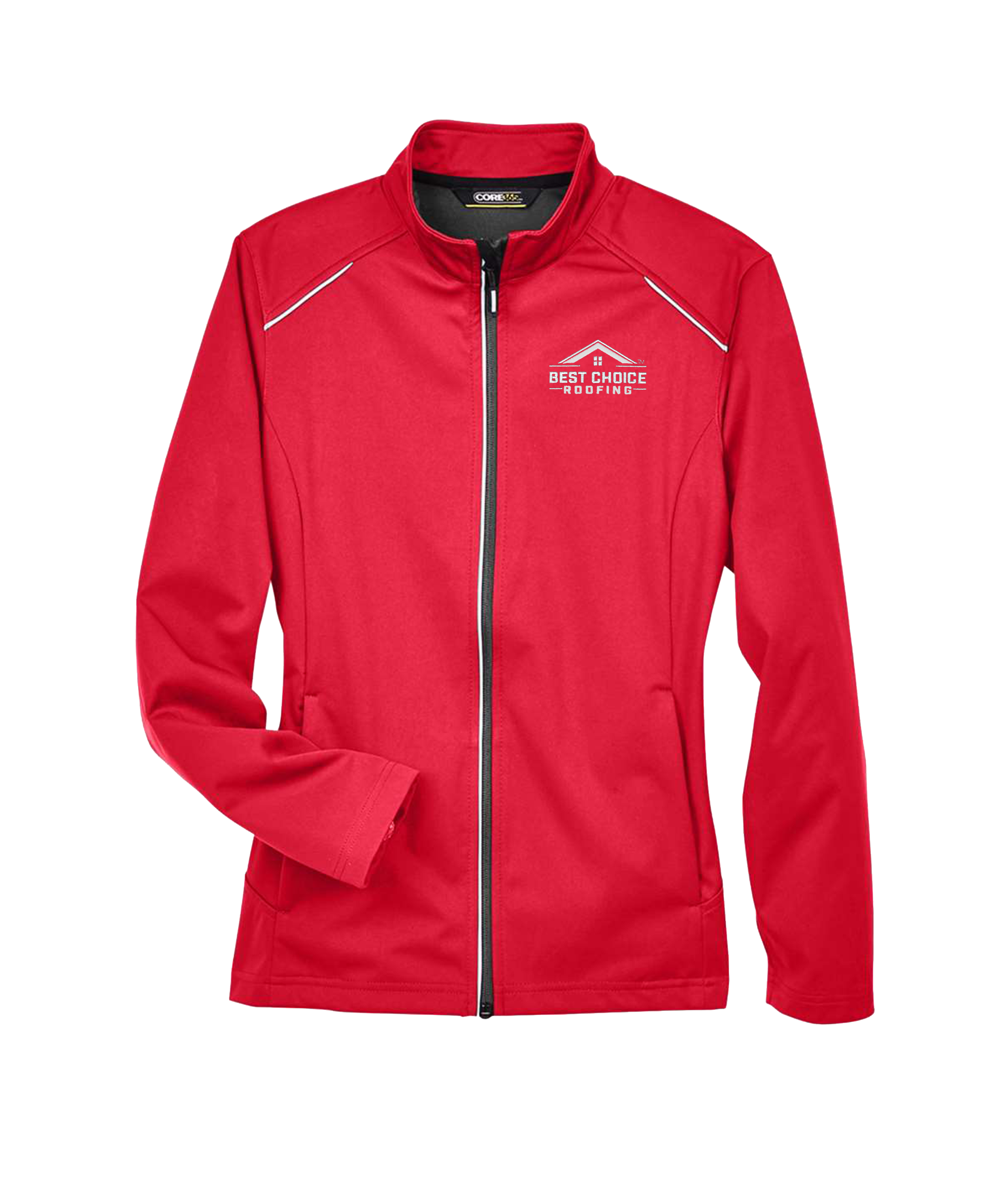 BCR Ladies' Techno Lite Three-Layer Knit Tech-Shell - Red