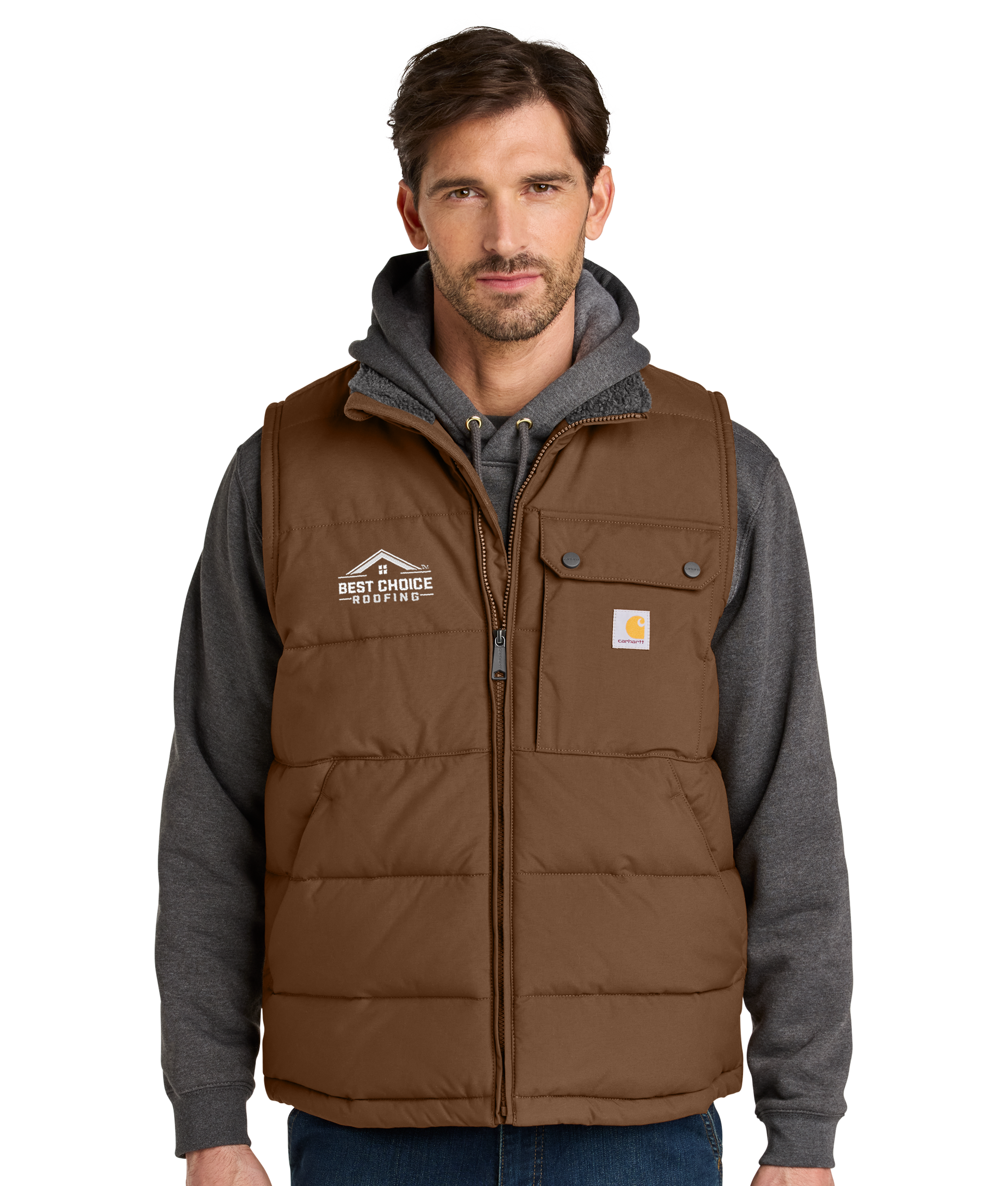 80s USA製 Carhartt ブラウン ダウンベスト Lサイズ 星タグ Carhartt