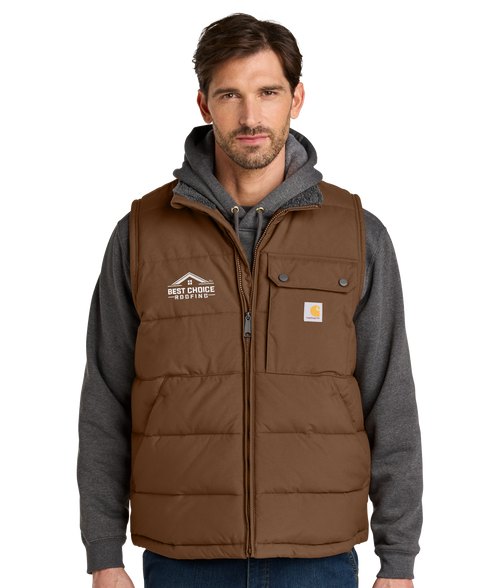 BCR Carhartt® Montana Insulated Vest – Best Choice Roofing Merchandise
