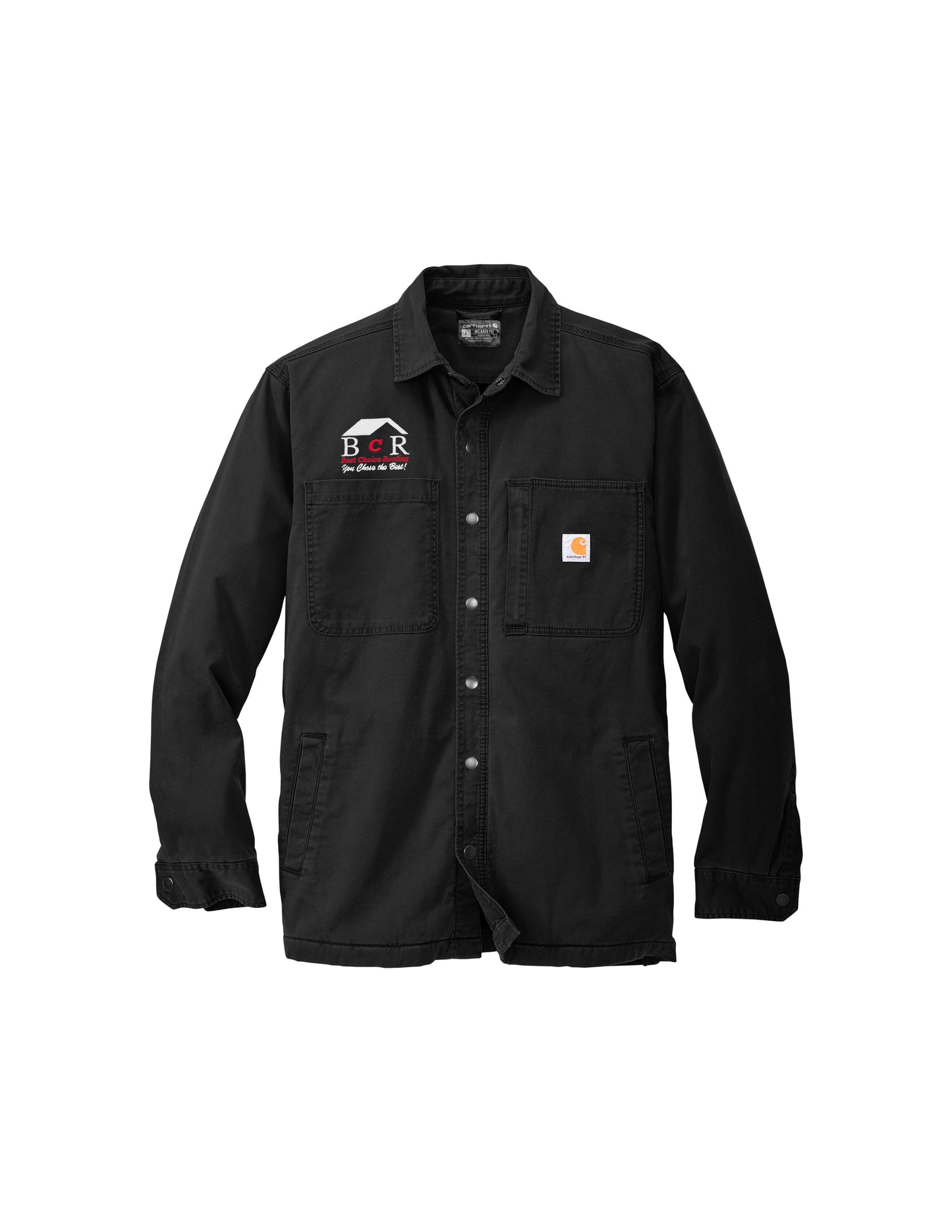 BCR Black Carhartt Fleece-Lined Shirt Jacket - Limited Inventory