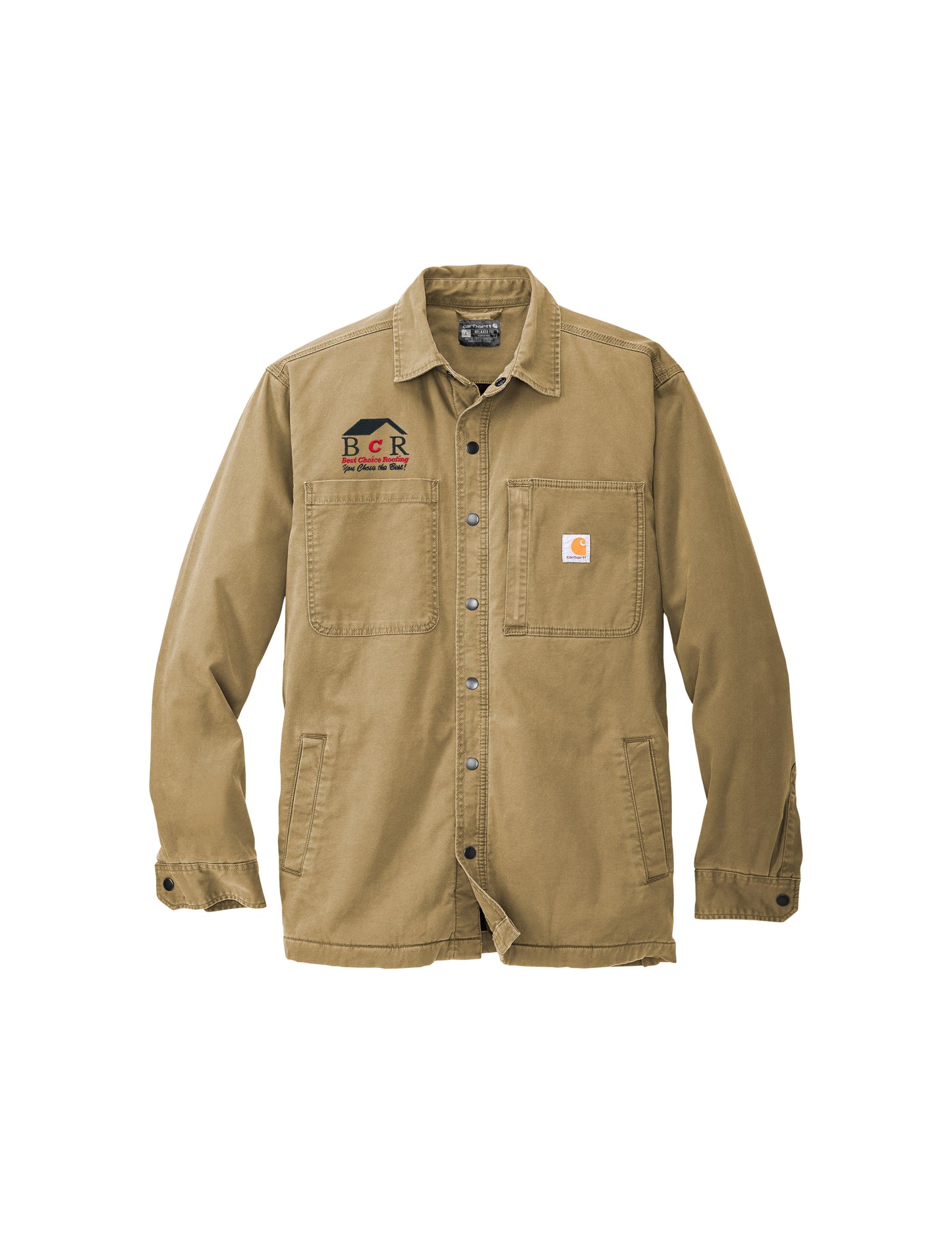 BCR Black Carhartt Fleece-Lined Shirt Jacket - Limited Inventory