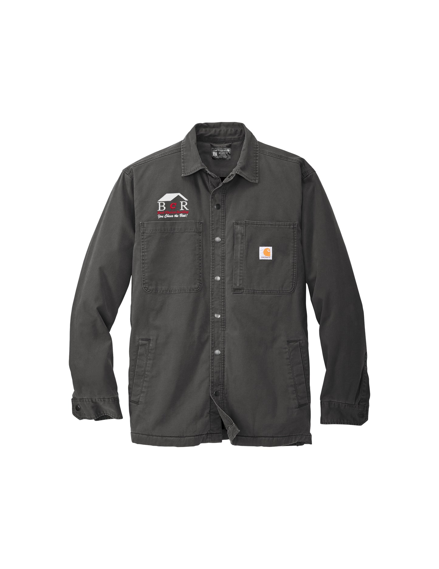 BCR Black Carhartt Fleece-Lined Shirt Jacket - Limited Inventory