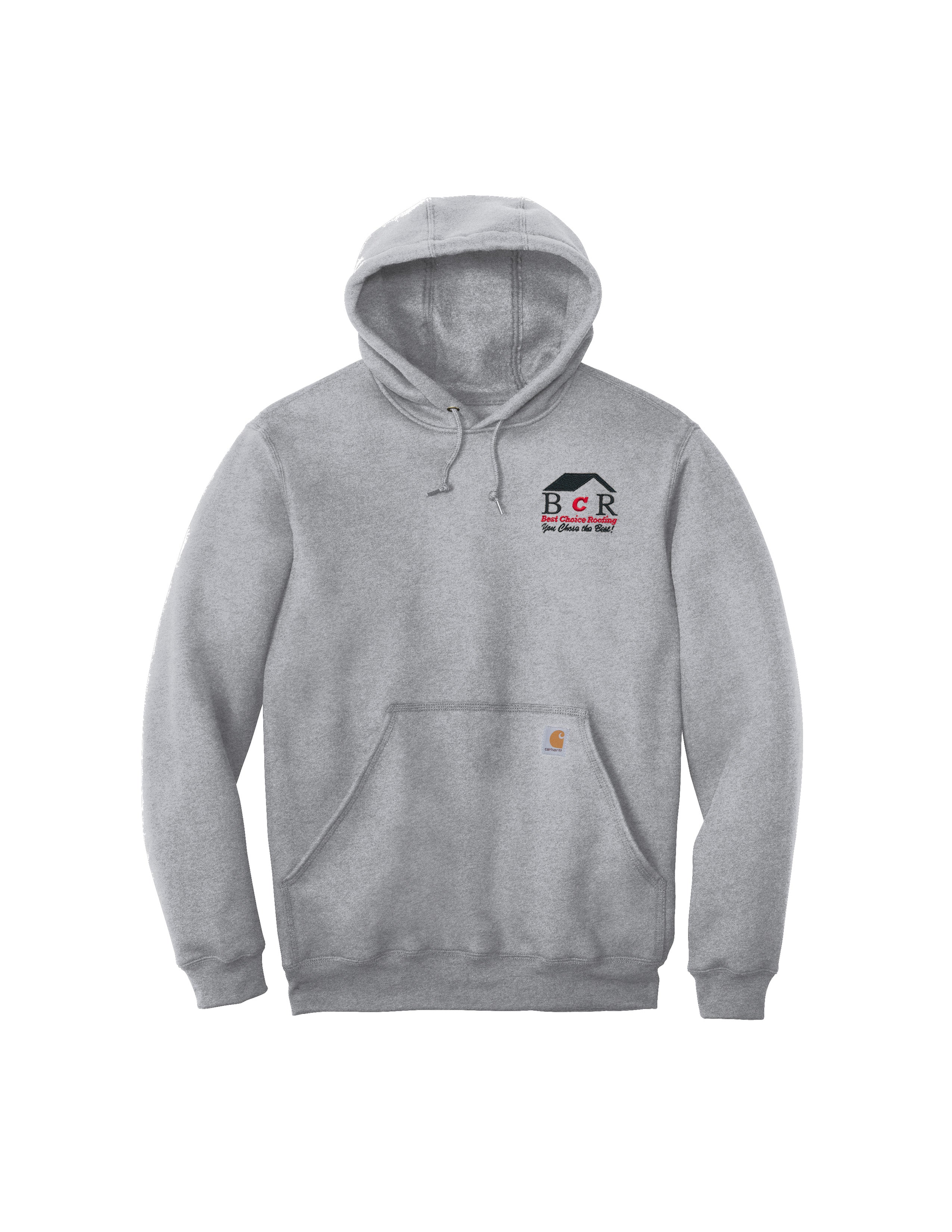 BCR Heather Grey Carhartt Hoodie - Limited Inventory – Best Choice ...