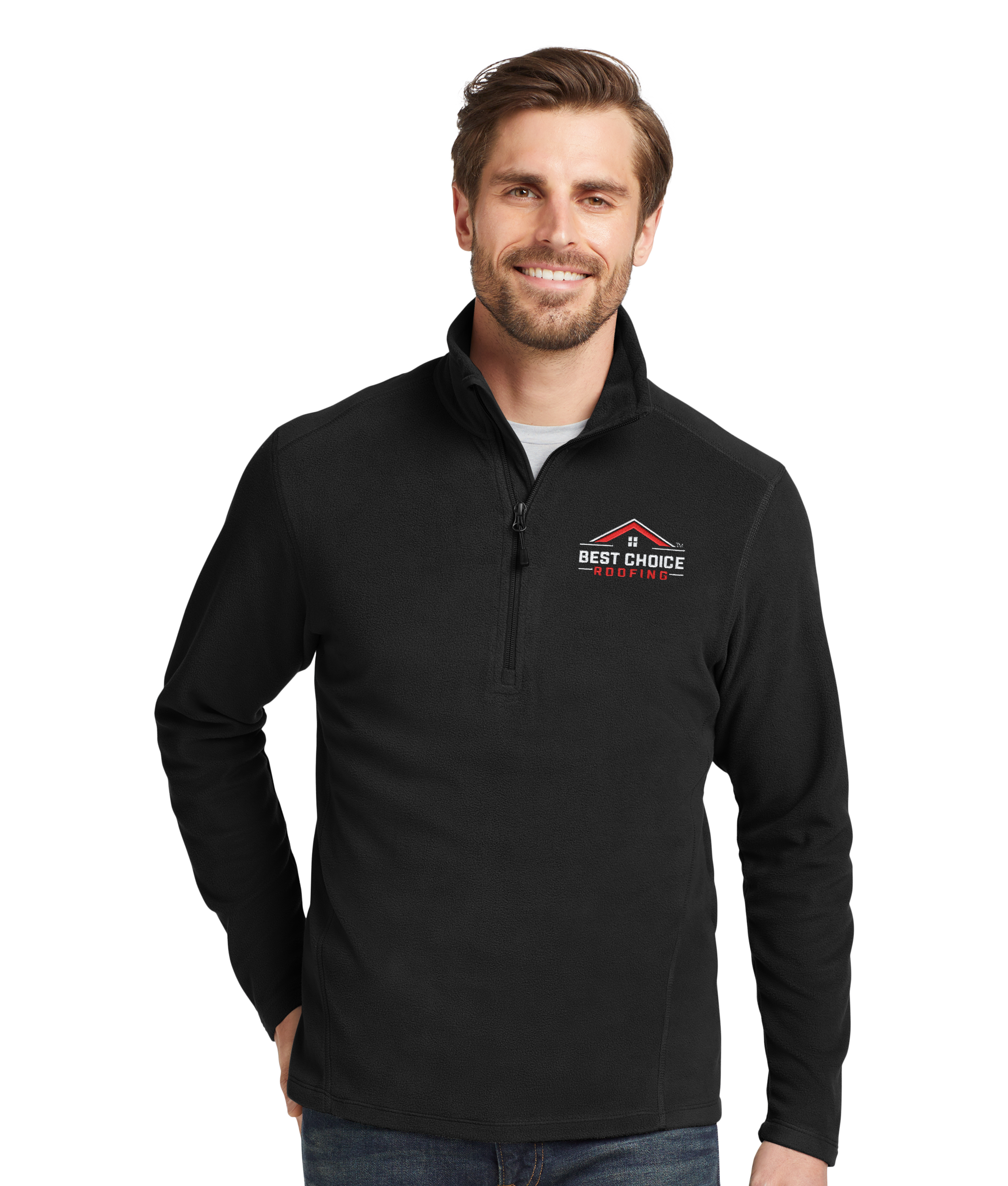 BCR Eddie Bauer®1/2-Zip Microfleece Jacket