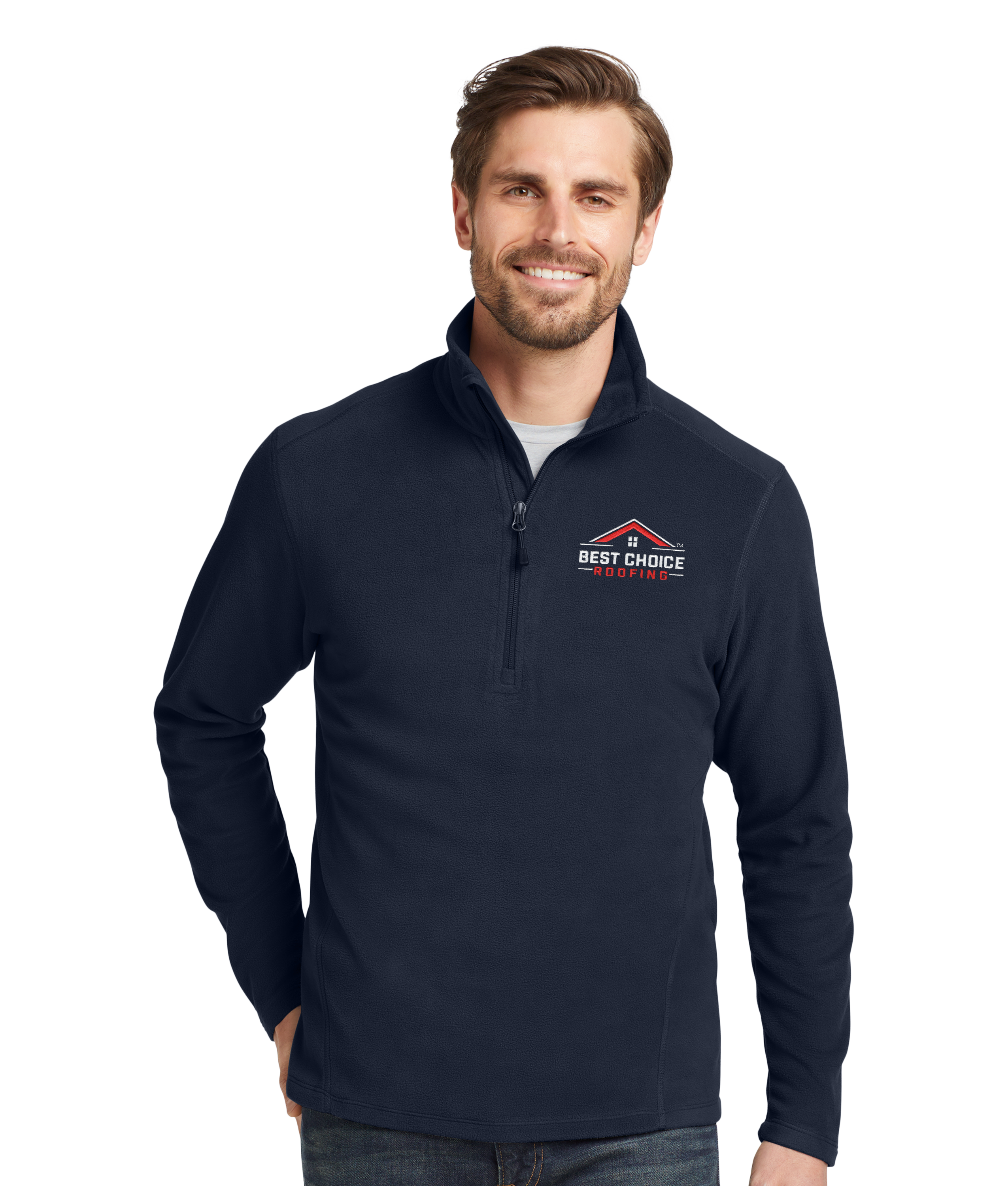 BCR Eddie Bauer®1/2-Zip Microfleece Jacket