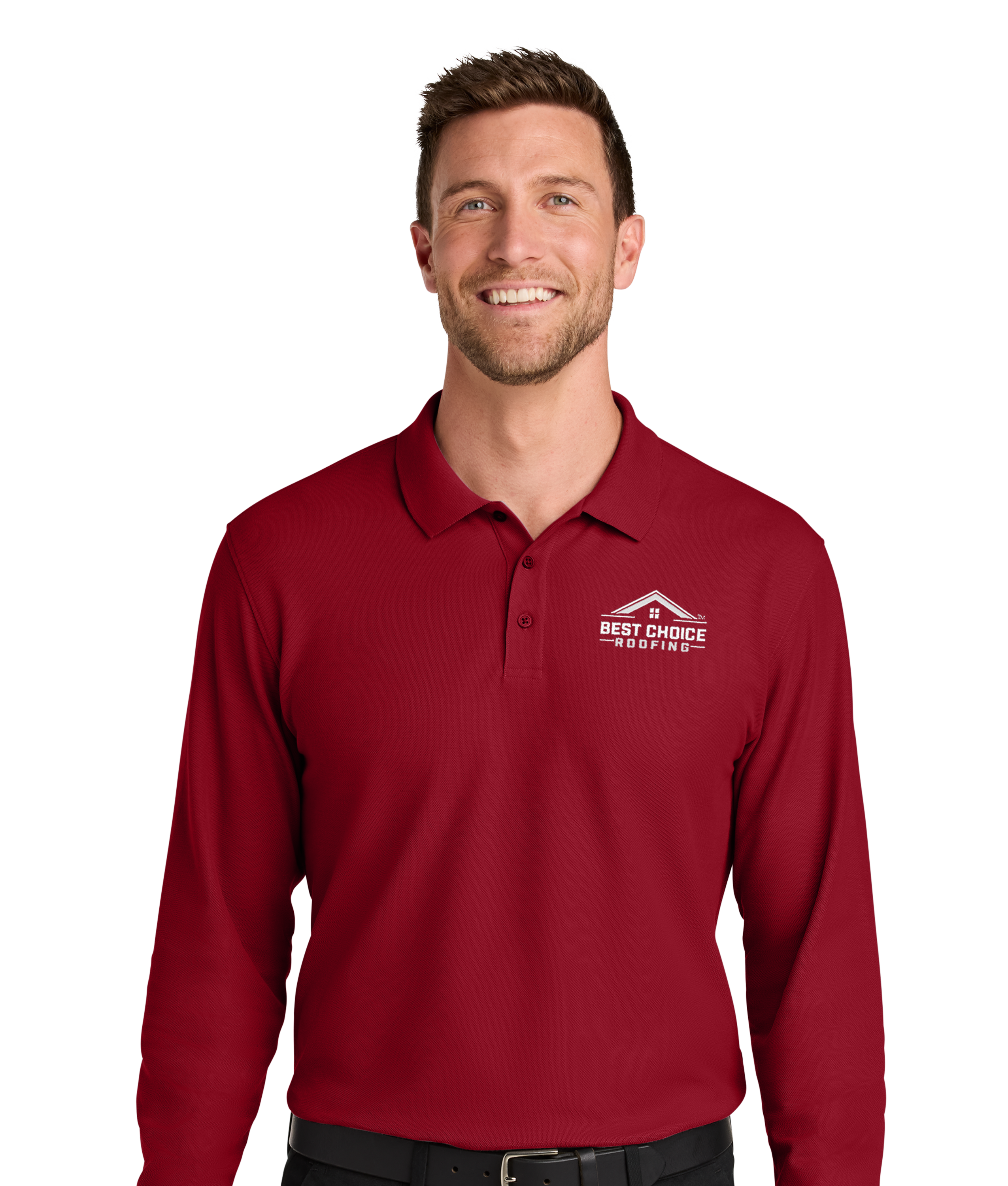 BCR Port Authority® Wearever Signature Pique Long Sleeve Polo