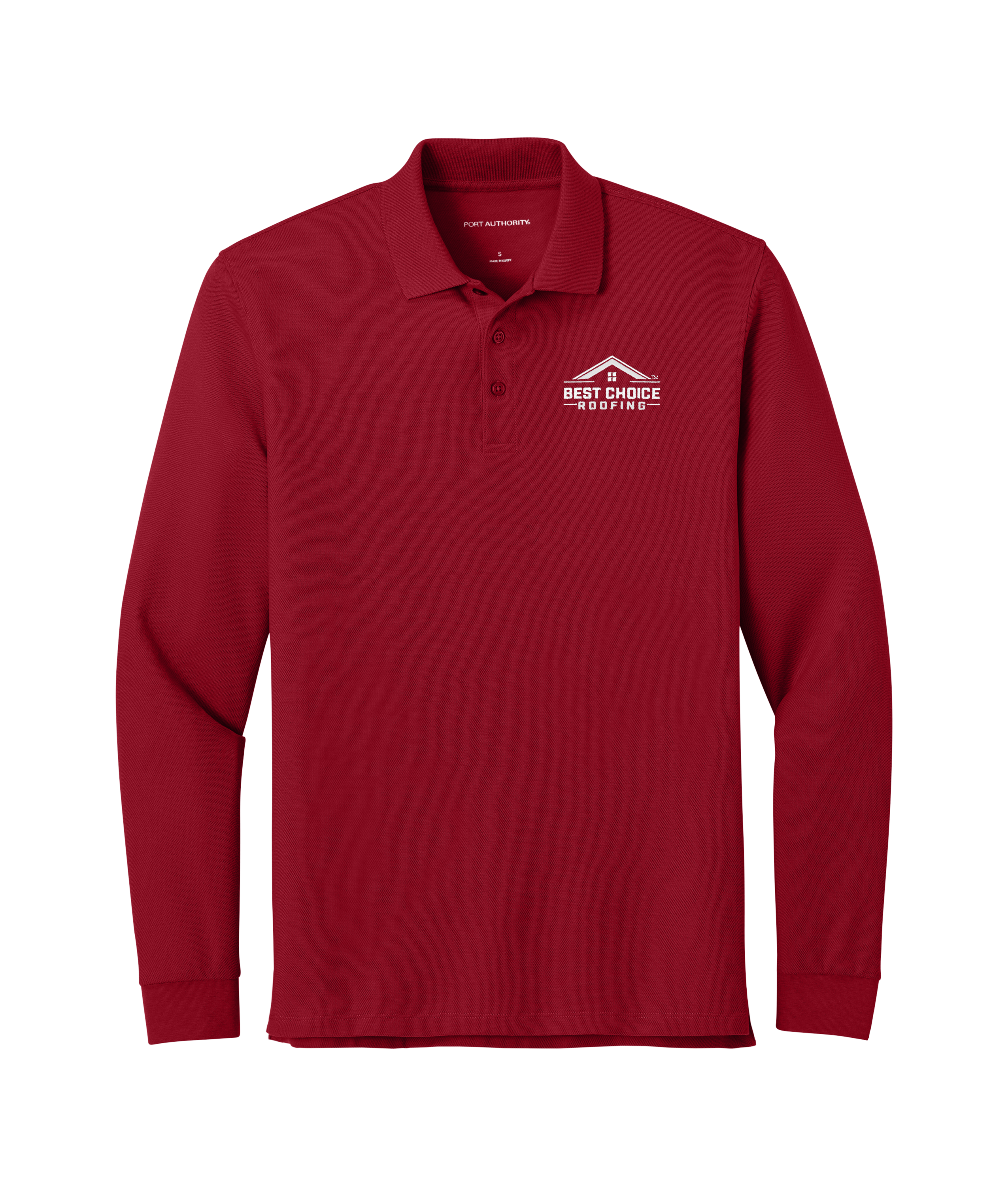 BCR Port Authority® Wearever Signature Pique Long Sleeve Polo