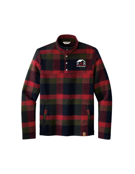 BCR Basin Snap Pullover Red Plaid Shirt - Limited Inventory