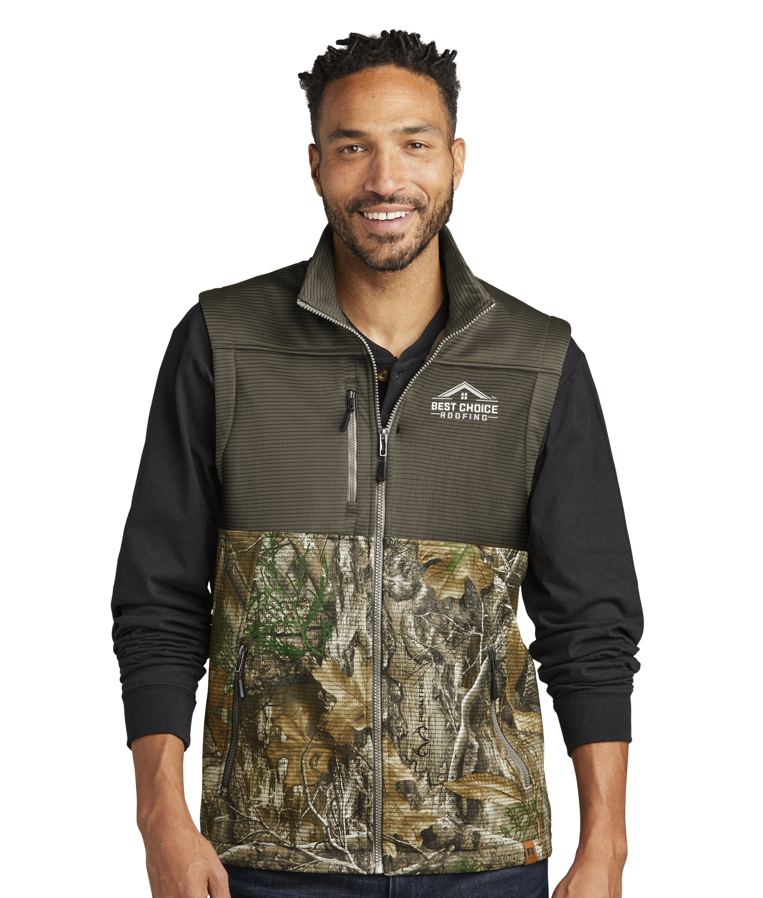 BCR Russell Outdoors™ Realtree® Atlas Colorblock Soft Shell Vest
