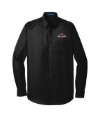 BCR Training Long Sleeve Carefree Poplin Shirt - Black