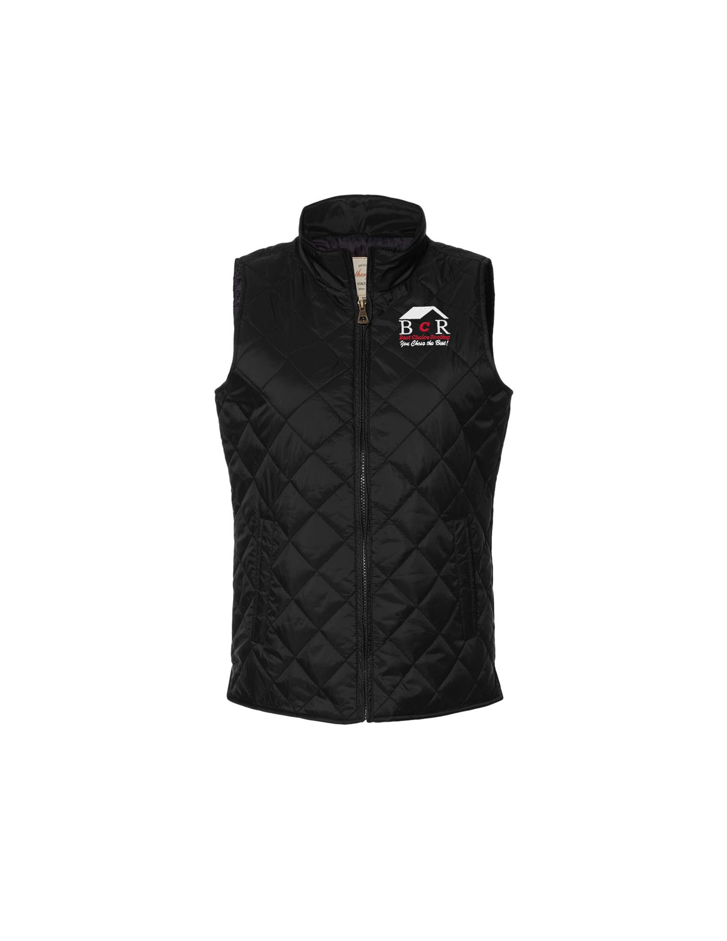 BCR Ladies Weatherproof Vintage Diamond Quilted Vest - Limited Inventory