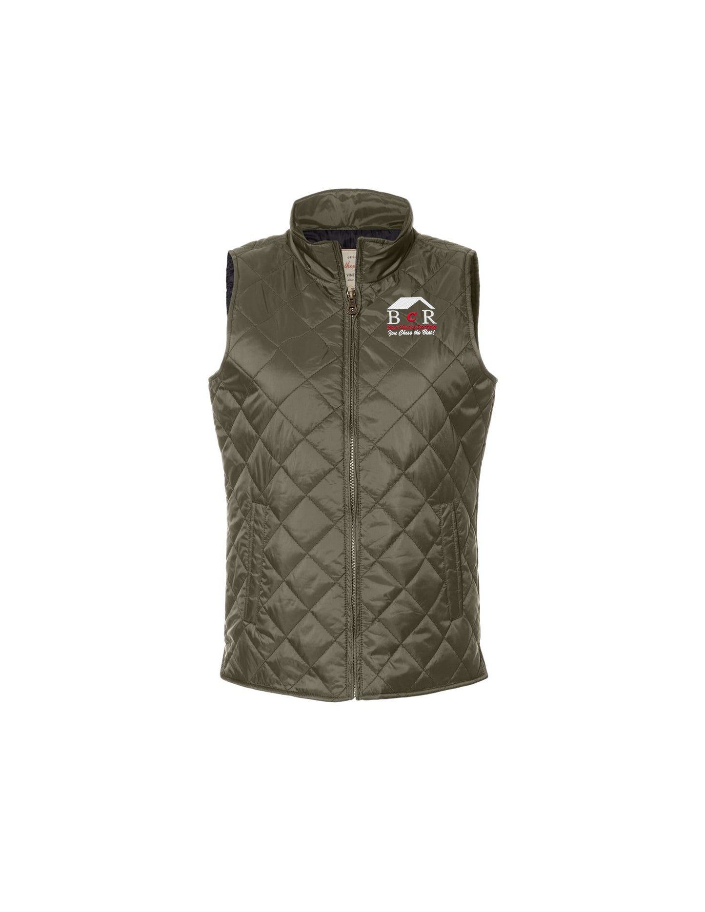 BCR Ladies Weatherproof Vintage Diamond Quilted Vest - Limited Inventory