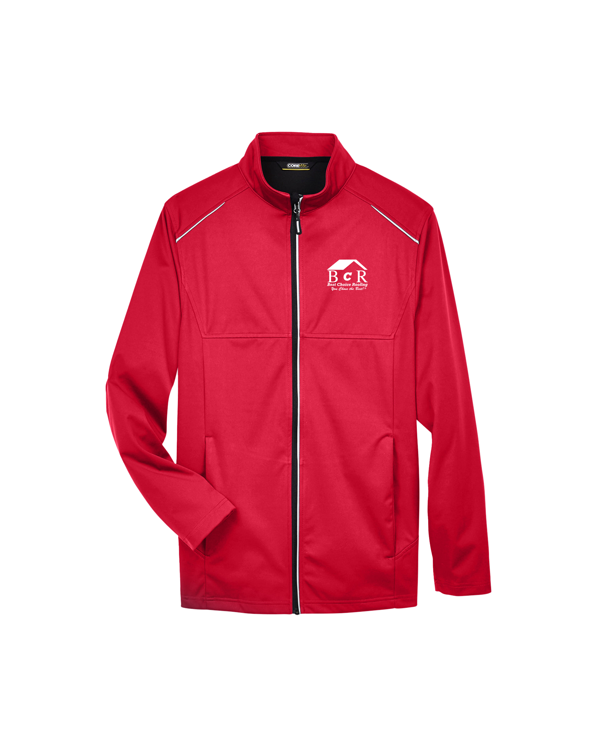 BCR Techno Lite Three-Layer Knit Tech-Shell - Red