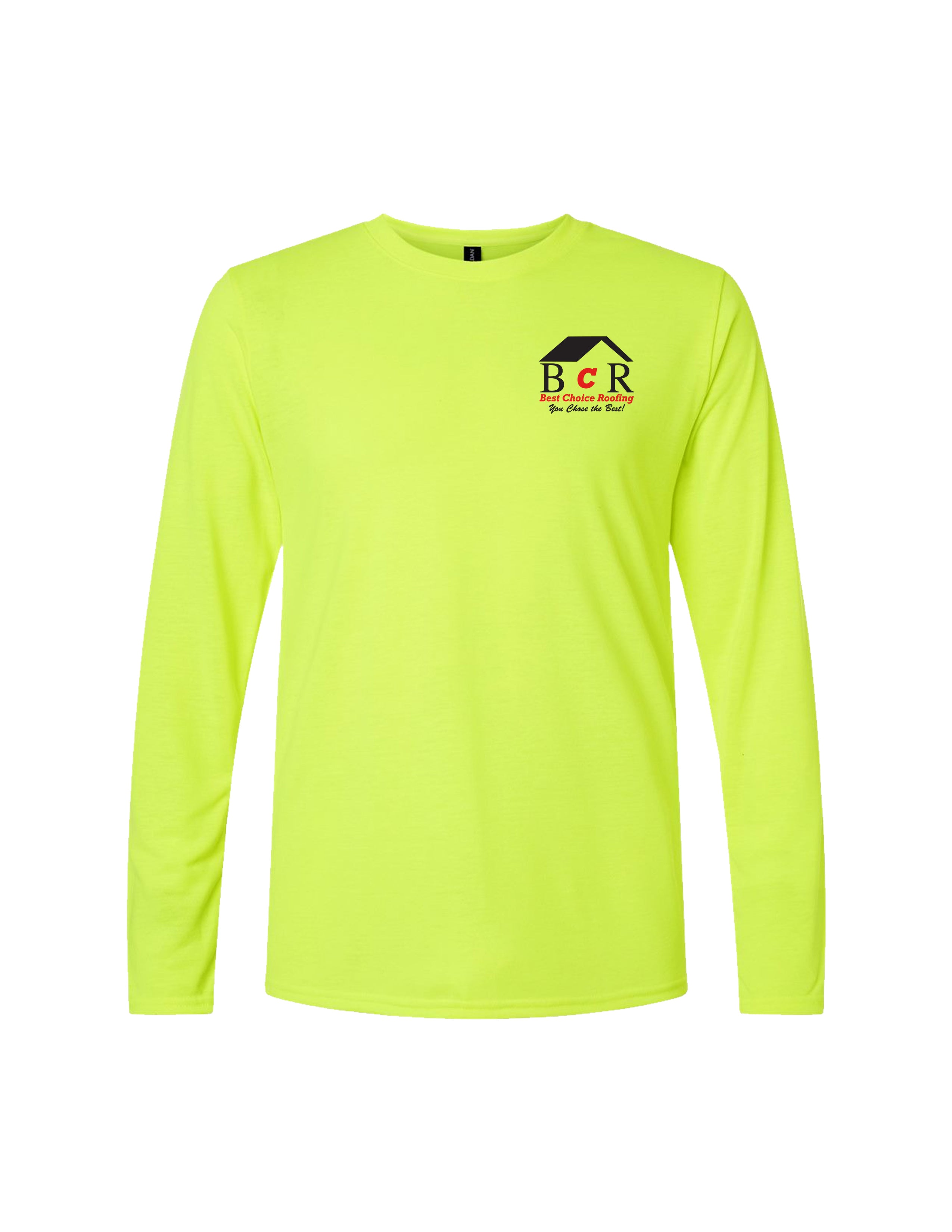 BCR Safety Green Long Sleeve T-Shirt